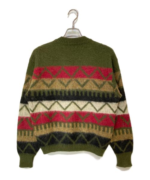 Citation Club by PURITAN（サイテーション クラブ バイ ピューリタン）Citation Club by PURITAN (サイテーション クラブ バイ ピューリタン) 60s モヘア混Vネックニット グリーン サイズ:40の古着・服飾アイテム