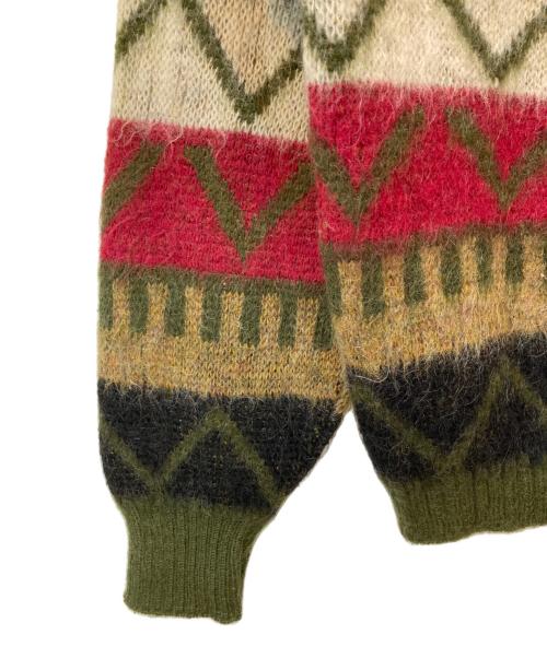 Citation Club by PURITAN（サイテーション クラブ バイ ピューリタン）Citation Club by PURITAN (サイテーション クラブ バイ ピューリタン) 60s モヘア混Vネックニット グリーン サイズ:40の古着・服飾アイテム