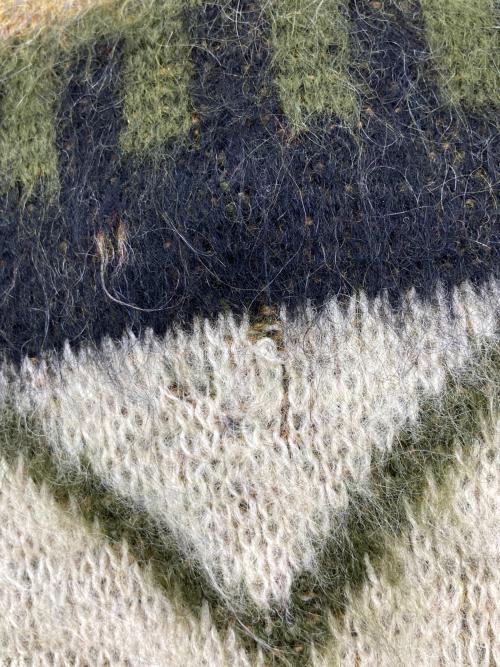 Citation Club by PURITAN（サイテーション クラブ バイ ピューリタン）Citation Club by PURITAN (サイテーション クラブ バイ ピューリタン) 60s モヘア混Vネックニット グリーン サイズ:40の古着・服飾アイテム