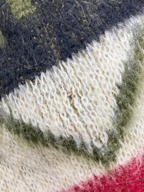 Citation Club by PURITAN（サイテーション クラブ バイ ピューリタン）Citation Club by PURITAN (サイテーション クラブ バイ ピューリタン) 60s モヘア混Vネックニット グリーン サイズ:40の古着・服飾アイテム