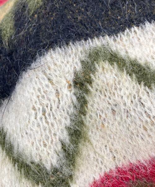 Citation Club by PURITAN（サイテーション クラブ バイ ピューリタン）Citation Club by PURITAN (サイテーション クラブ バイ ピューリタン) 60s モヘア混Vネックニット グリーン サイズ:40の古着・服飾アイテム