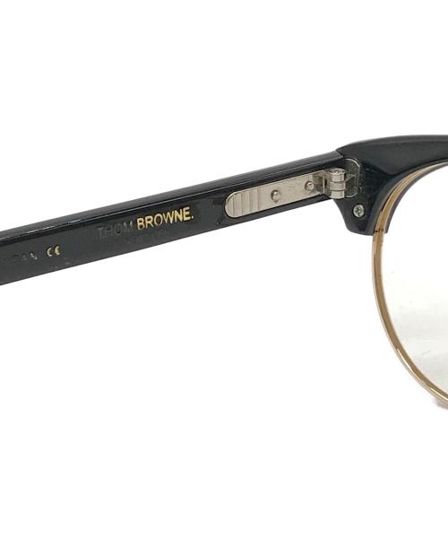 Thom Browne（トムブラウン）Thom Browne (トムブラウン) 眼鏡 ブラック×ゴールド サイズ:47□21-145-37の古着・服飾アイテム
