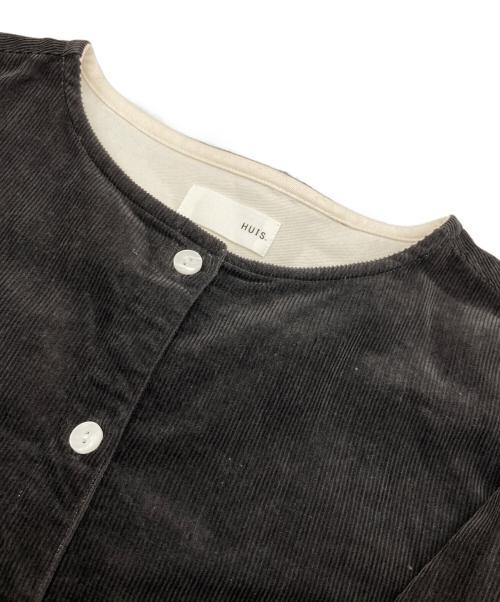 HUIS.（ハウス）HUIS. (ハウス) シャトルコーデュロイワンピース チャコールグレー サイズ:FREEの古着・服飾アイテム