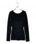 CLANE (クラネ) BUSTIER SET BOAT NECK KNIT CARDIGAN(ビスチェセットボートネックニットカーディガン) ブラック サイズ:2：11000円