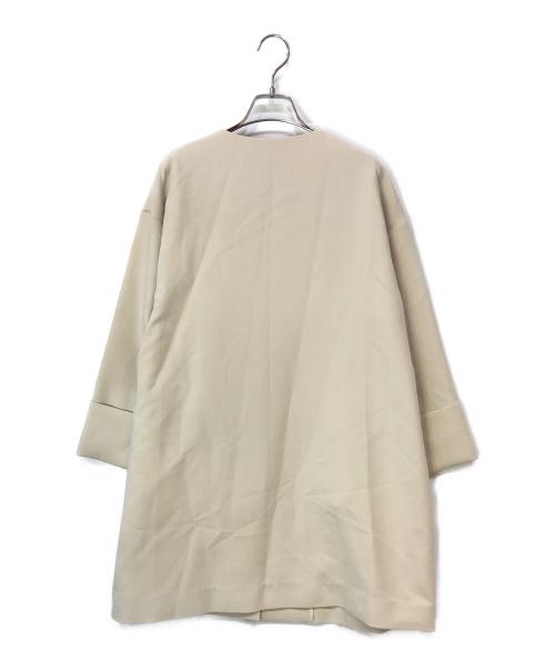 FENNEL（フェンネル）FENNEL (フェンネル) フロントフリルライトコート ベージュ サイズ:-の古着・服飾アイテム