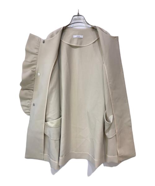 FENNEL（フェンネル）FENNEL (フェンネル) フロントフリルライトコート ベージュ サイズ:-の古着・服飾アイテム