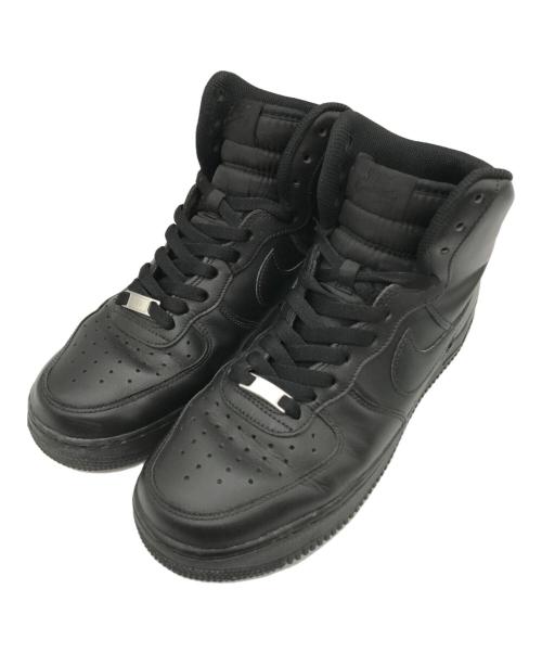 NIKE（ナイキ）NIKE (ナイキ) AIR FORCE 1 HIGH 07(エア フォース 1 ハイ 07)/ハイカットスニーカー BLACK/BLACK サイズ:US9の古着・服飾アイテム