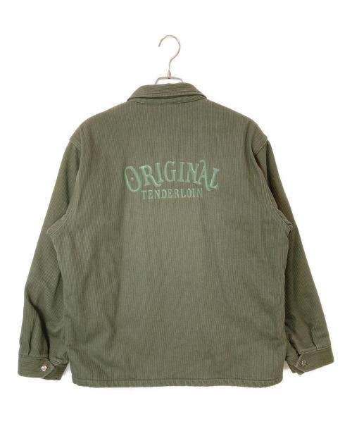TENDERLOIN（テンダーロイン）TENDERLOIN (テンダーロイン) 15AW T-COACH JKT PIQUE(T-コーチジャケットピケ) カーキ サイズ:XLの古着・服飾アイテム