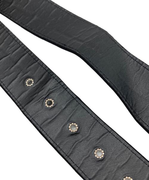 MM6 Maison Margiela（エムエムシックスメゾンマルジェラ）MM6 Maison Margiela (エムエムシックスメゾンマルジェラ) ベルト付切替Tシャツ グレー×ブラック サイズ:Sの古着・服飾アイテム