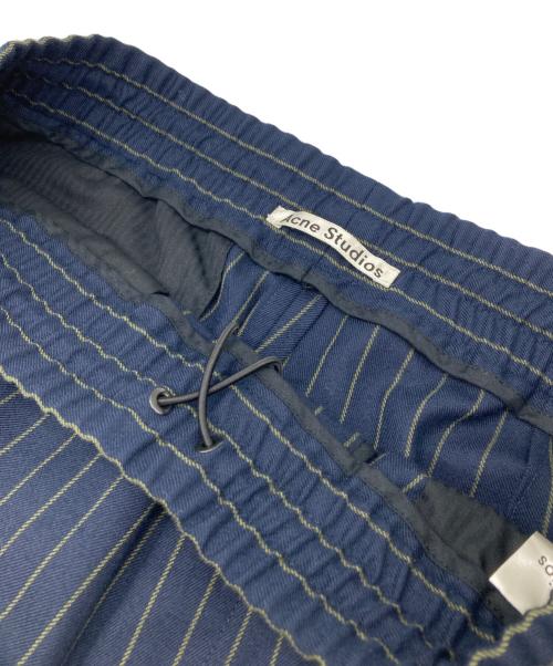 Acne studios（アクネ ストゥディオズ）Acne studios (アクネ ストゥディオス) RYDER L PIN STR ストライプパンツ ネイビー サイズ:46の古着・服飾アイテム