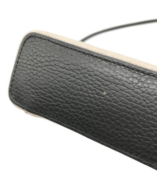 Aeta（アエタ）Aeta (アエタ) edition (エディション) リネンコンビ ミディアムボックスショルダーバッグ ベージュ サイズ:-の古着・服飾アイテム