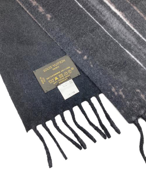 LOUIS VUITTON（ルイ ヴィトン）LOUIS VUITTON (ルイ ヴィトン) ウールカシミヤ マフラー ブラック サイズ:-の古着・服飾アイテム