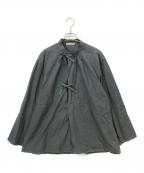nestrobe confectネストローブ コンフェクト）の古着「マウンテンスモックシャツ」｜ダークグレー