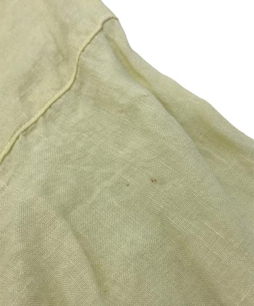 nest Robe（ネストローブ）nest Robe (ネストローブ) リネン近江晒ブザムシャツドレス イエロー サイズ:Fの古着・服飾アイテム
