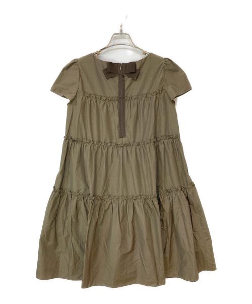 M'S GRACY（エムズグレイシー）M'S GRACY (エムズグレイシー) ティアードワンピース カーキ サイズ:38の古着・服飾アイテム