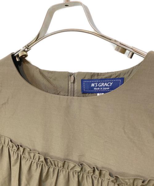 M'S GRACY（エムズグレイシー）M'S GRACY (エムズグレイシー) ティアードワンピース カーキ サイズ:38の古着・服飾アイテム