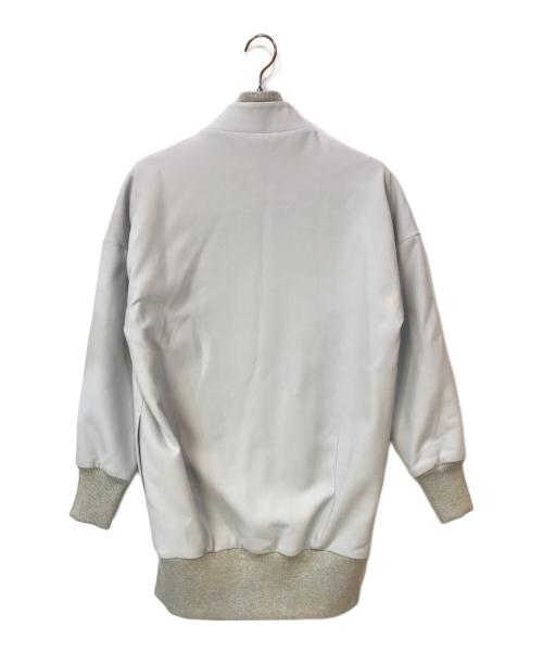 Maison Margiela（メゾンマルジェラ）Maison Margiela (メゾンマルジェラ) 14SS WOOL BLEND GABARDINE OVERSIZED BASEBALL JACKET グレー サイズ:38の古着・服飾アイテム