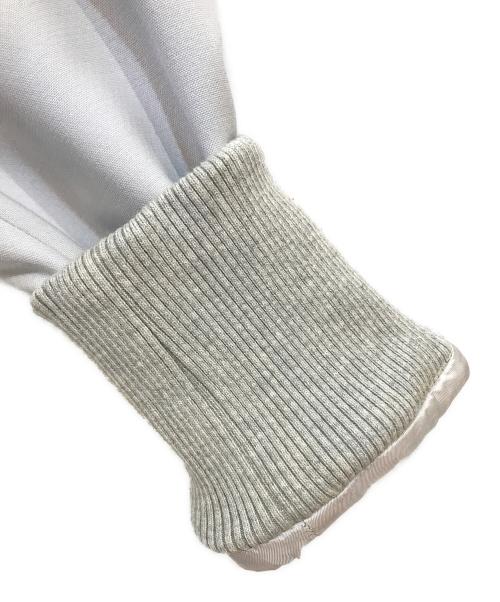 Maison Margiela（メゾンマルジェラ）Maison Margiela (メゾンマルジェラ) 14SS WOOL BLEND GABARDINE OVERSIZED BASEBALL JACKET グレー サイズ:38の古着・服飾アイテム