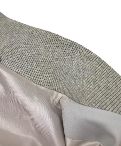 Maison Margiela（メゾンマルジェラ）Maison Margiela (メゾンマルジェラ) 14SS WOOL BLEND GABARDINE OVERSIZED BASEBALL JACKET グレー サイズ:38の古着・服飾アイテム