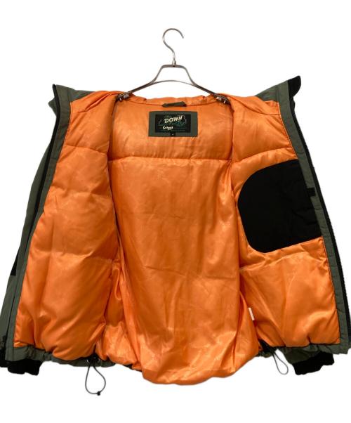 Schott（ショット）Schott (ショット) 2TONE SNORKEL DOWN PARKA/スノーケルダウンパーカ カーキ×ブラック サイズ:Mの古着・服飾アイテム