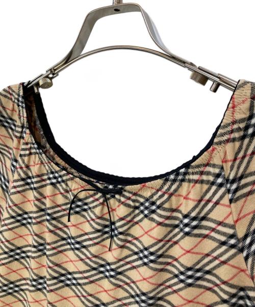 BURBERRY BLUE LABEL（バーバリー ブルー レーベル）BURBERRY BLUE LABEL (バーバリーロンドンブルーレーベル) ノヴァチェックノースリーブワンピース ベージュ サイズ:Mの古着・服飾アイテム