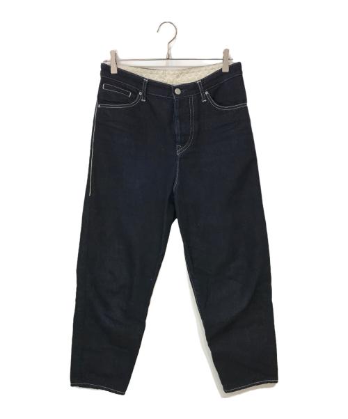 mina perhonen（ミナ ペルホネン）mina perhonen (ミナ ペルホネン) always テーパードデニムパンツ インディゴ サイズ:40の古着・服飾アイテム