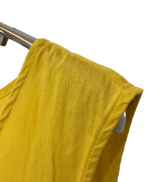 ENFOLD（エンフォルド）ENFOLD (エンフォルド) クラッシック天竺 T SHIRTレイヤードDRESS ネイビー×イエロー サイズ:38の古着・服飾アイテム