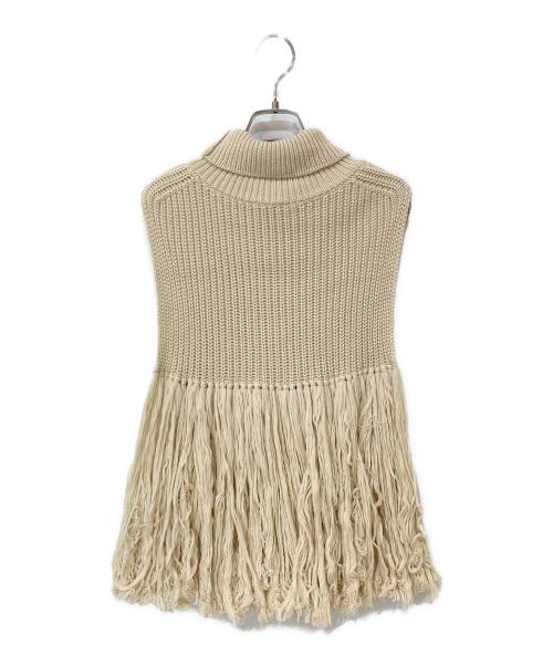 HYKE（ハイク）HYKE (ハイク) ニットベスト ベージュ サイズ:-の古着・服飾アイテム