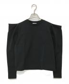 HYKEハイク）の古着「パワーショルダーL/Sカットソー」｜ブラック