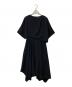 ENFOLD（エンフォルド）の古着「アシンメトリータックフレアワンピース」｜ブラック