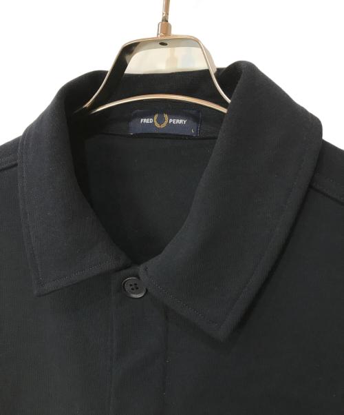 FRED PERRY（フレッドペリー）FRED PERRY (フレッドペリー) ヘビーウェイトスウェット オーバーシャツ ネイビー サイズ:Lの古着・服飾アイテム
