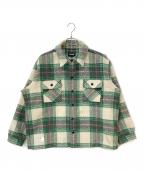 Schottショット）の古着「SHAGGY PLAID SHIRT」｜グリーン