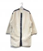 allurevilleアルアバイル）の古着「リバーシブルノーカラーボアコート」｜ホワイト