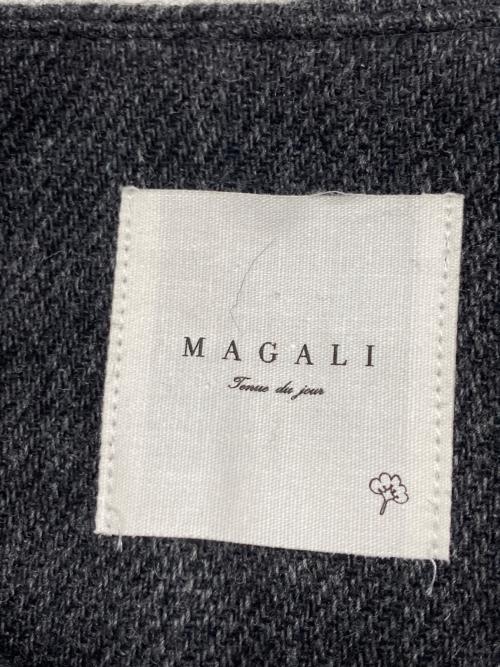 magali（マガリ）magali (マガリ) aranciato別注 メランジウールノーカラータックコート グレー サイズ:FREEの古着・服飾アイテム