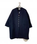 atelier naruseアトリエナルセ）の古着「melton wool cocoon coat」｜ネイビー