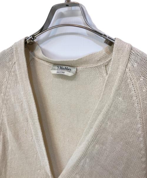 'S Max Mara（エスマックスマーラ）'S Max Mara (エスマックスマーラ) LEMMA カーディガン ベージュ サイズ:Lの古着・服飾アイテム