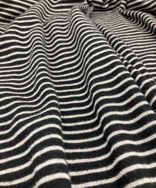 Max Mara WEEK END LINE（マックスマーラ ウイークエンドライン）Max Mara WEEK END LINE (マックスマーラ ウイークエンドライン) ボーダーストレッチパンツ ブラック×ホワイト サイズ:Lの古着・服飾アイテム