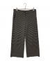 Max Mara WEEK END LINE（マックスマーラ ウイークエンドライン）の古着「ボーダーストレッチパンツ」｜ブラック×ホワイト