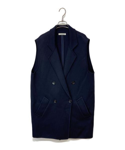 MaxMara（マックスマーラ）MaxMara (マックスマーラ) ピュアヴァージンウール ロングジレ ネイビー サイズ:Mの古着・服飾アイテム