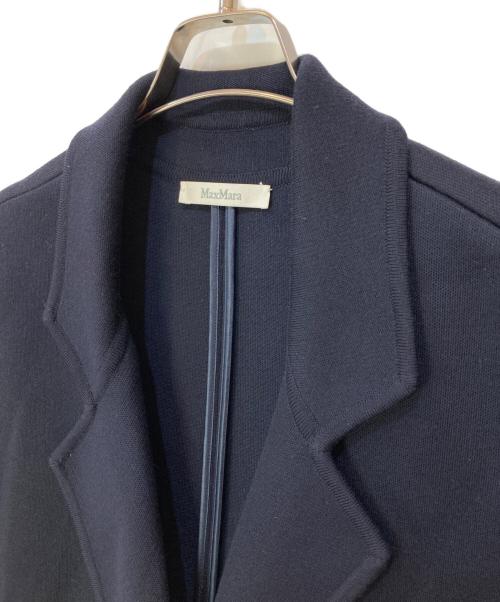MaxMara（マックスマーラ）MaxMara (マックスマーラ) ピュアヴァージンウール ロングジレ ネイビー サイズ:Mの古着・服飾アイテム