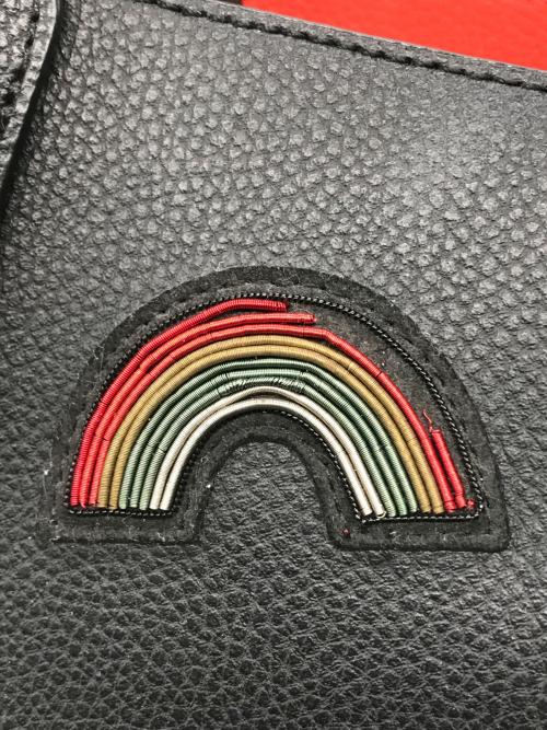 COACH（コーチ）COACH (コーチ) ポリッシュド ペブルレザー ウィズ スーベニア エンブロイダリー マーケットトートバッグ ブラック サイズ:-の古着・服飾アイテム