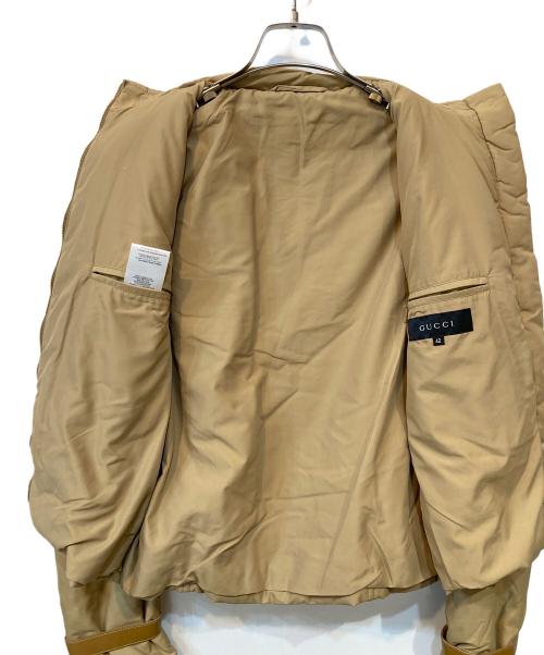 GUCCI（グッチ）GUCCI (グッチ) トムフォード期 中綿ジャケット ベージュ サイズ:42の古着・服飾アイテム