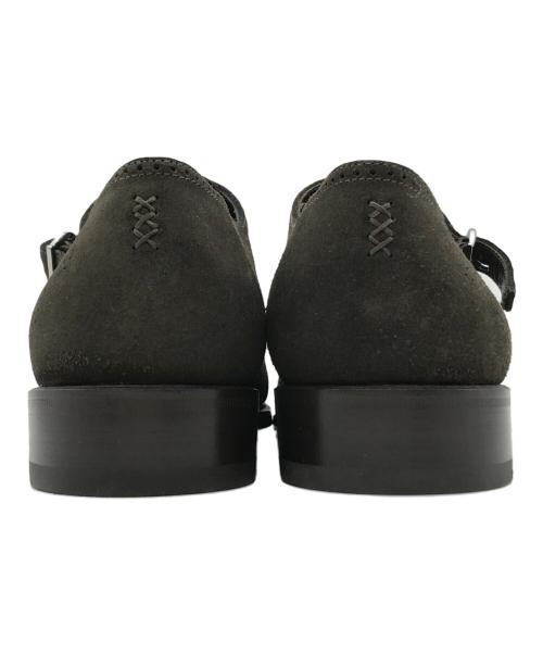 ERMENEGILDO ZEGNA（エルメネジルド・ゼニア）ERMENEGILDO ZEGNA (エルメネジルド・ゼニア) COUTURE スウェード シングルモンク メダリオンシューズ ブラウン サイズ:8の古着・服飾アイテム