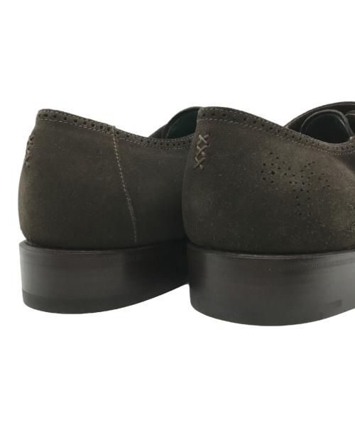 ERMENEGILDO ZEGNA（エルメネジルド・ゼニア）ERMENEGILDO ZEGNA (エルメネジルド・ゼニア) COUTURE スウェード シングルモンク メダリオンシューズ ブラウン サイズ:8の古着・服飾アイテム