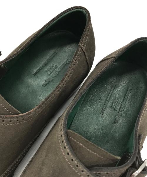 ERMENEGILDO ZEGNA（エルメネジルド・ゼニア）ERMENEGILDO ZEGNA (エルメネジルド・ゼニア) COUTURE スウェード シングルモンク メダリオンシューズ ブラウン サイズ:8の古着・服飾アイテム