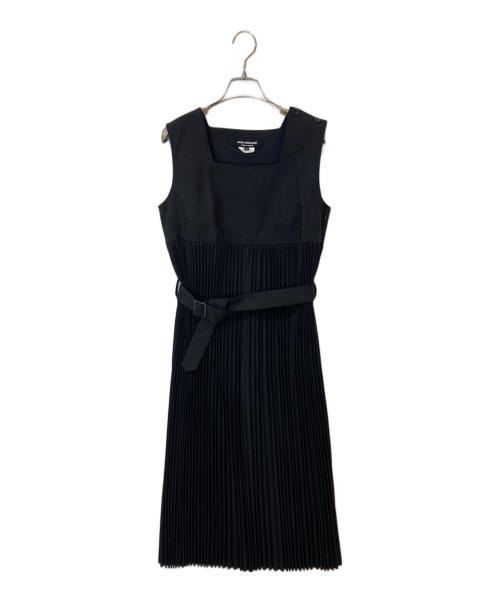 JUNYA WATANABE COMME des GARCONS（(ジュンヤワタナベ コムデギャルソン）JUNYA WATANABE COMME des GARCONS ((ジュンヤワタナベ コムデギャルソン) 20SS ノースリーブ プリーツ ドレス ワンピース ブラック サイズ:Sの古着・服飾アイテム