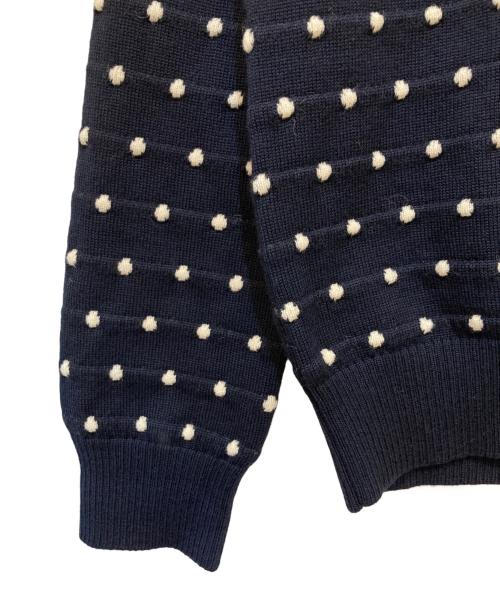 tricot COMME des GARCONS（トリココムデギャルソン）tricot COMME des GARCONS (トリココムデギャルソン) ドット柄ニット ネイビー サイズ:Sの古着・服飾アイテム