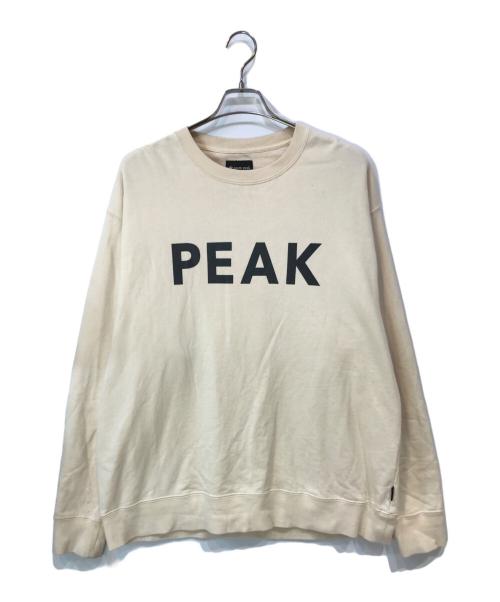 Snow peak（スノーピーク）Snow peak (スノーピーク) JOURNAL STANDARD relume (ジャーナルスタンダード レリューム) PEAKスウェット ベージュ サイズ:Lの古着・服飾アイテム