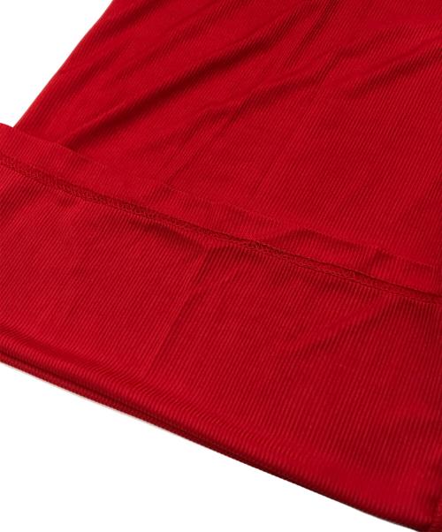 ALENCY（アレンシー）ALENCY (アレンシー) ドレープリブロンパース レッド サイズ:Fの古着・服飾アイテム