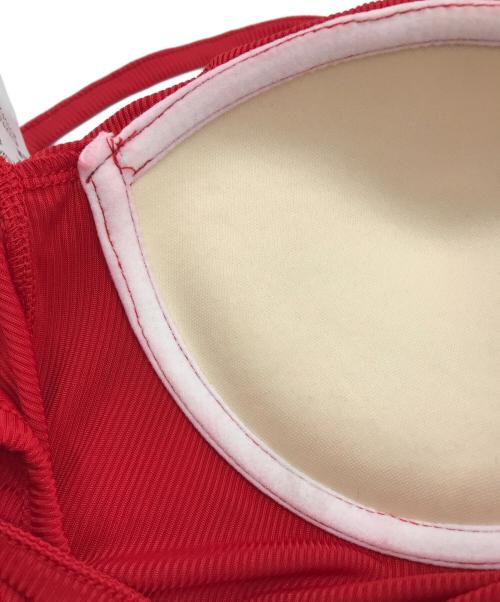 ALENCY（アレンシー）ALENCY (アレンシー) ドレープリブロンパース レッド サイズ:Fの古着・服飾アイテム